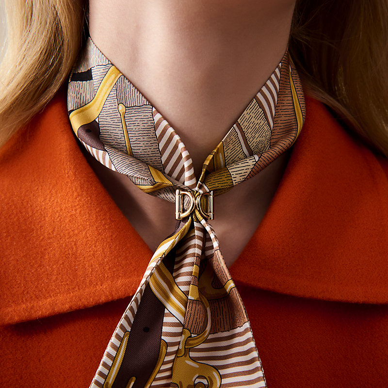 【贈り物にも♪】HERMES スカーフリング Double D Sellier スカーフリング 《ドゥブルD・セリエ》 | Hermès - エルメス